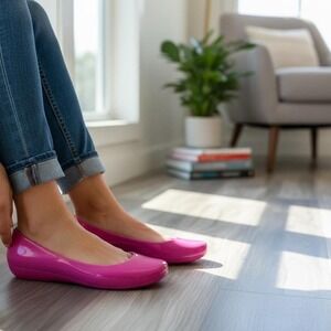 Pink TAYLOR Okabashi ballet flats